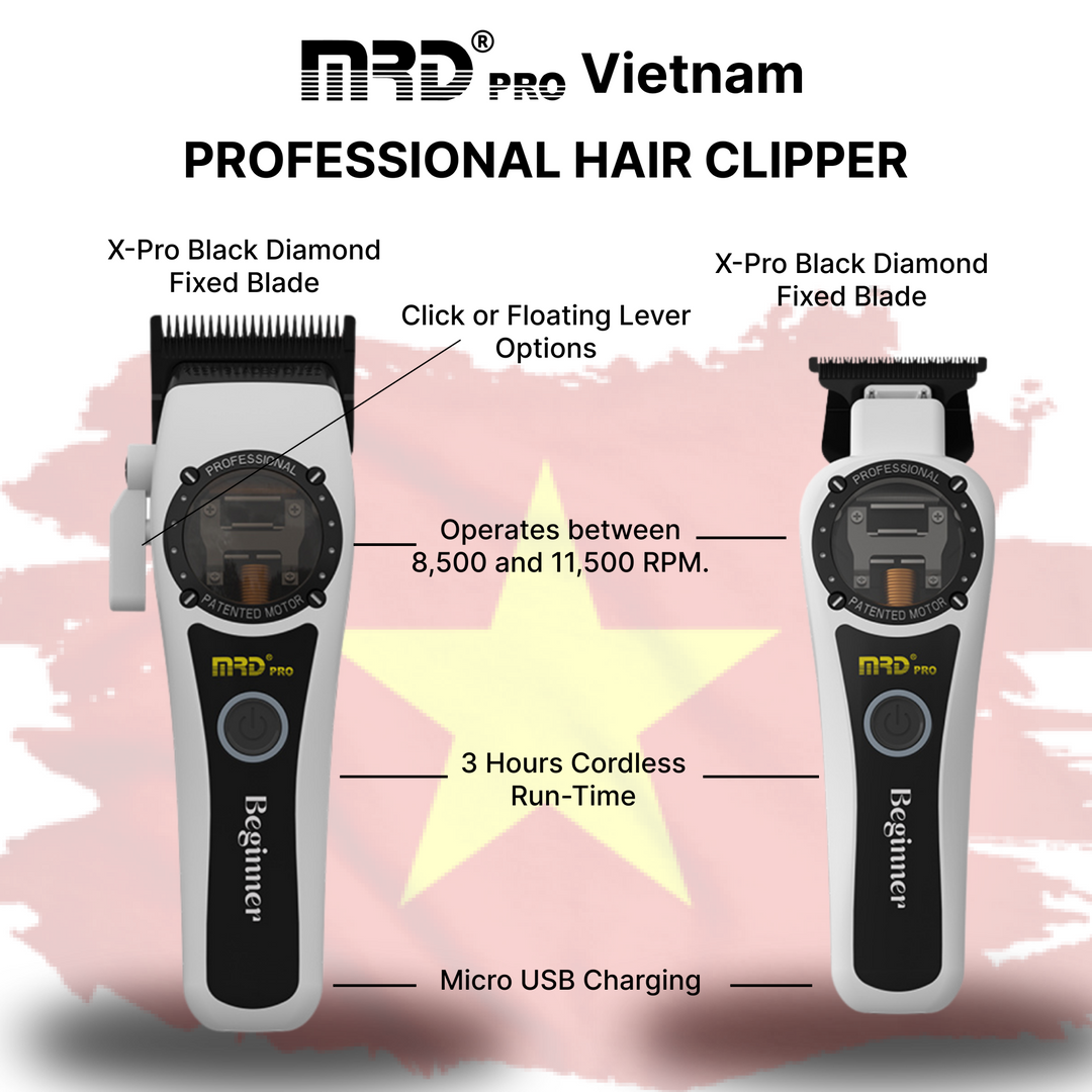 Vector Clipper & Trimmer Duo – White