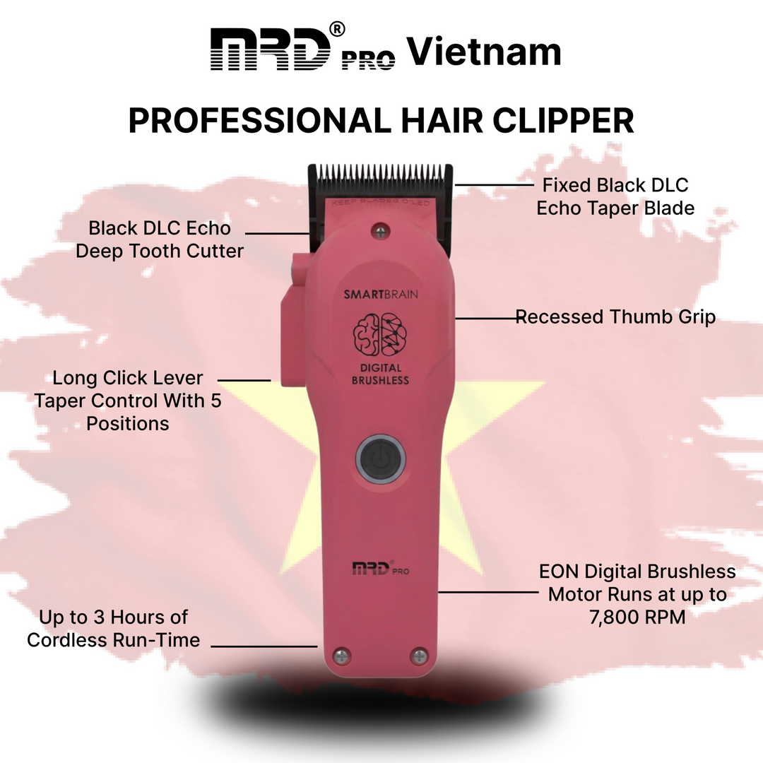 Precision Smart Brain Digital Brushless Clipper – Pink