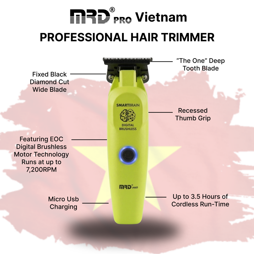Precision Smart Brain Digital Brushless Trimmer - Green